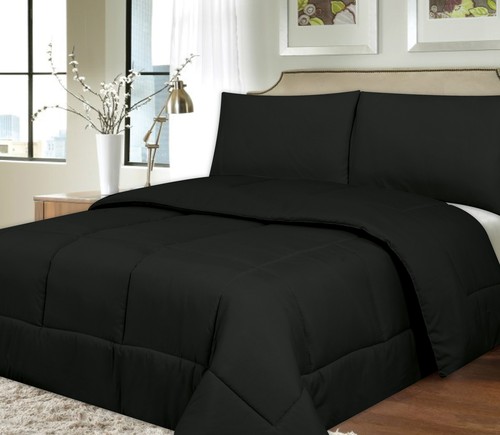 Solid Color Bed Comforter Polyester Fill Microfiber Covering All Sizes - 第 18/47 張圖片