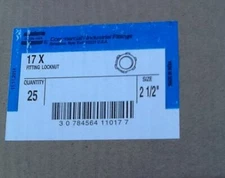 Crouse Hinds Conduit Locknuts  21/2"  Locknut Thin Construction 17X