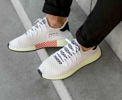 MENS ADIDAS ORIGINALS DEERUPT RUNNER WHITE NEON ATHLETIC LIFESTYLE SHOES CQ2629 | eBay