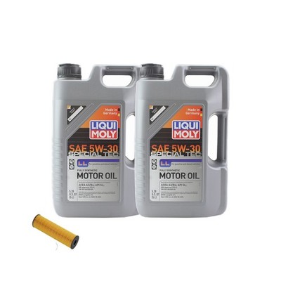 10L Liqui Moly Special Tec LL 5W-30 Hengst Oil Change Kit for Mercedes M120 6.0L