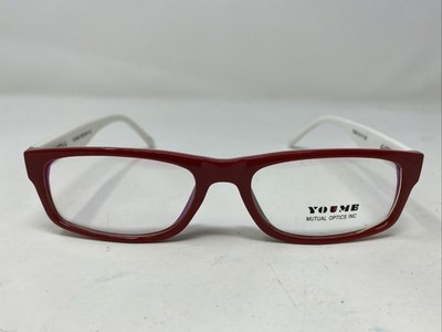 YOUME OPTICS P3064 RED/WHITE C2 53-17-138 Full Rim Eyeglasses Frame 3908