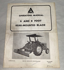 USED OPERATORS MANUAL FOR ALLIS CHALMERS 6 & ...