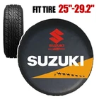 Car Spare Tire Cover 25"-29.2" Diameter Tire Wheel Protector For Suzuki SUV