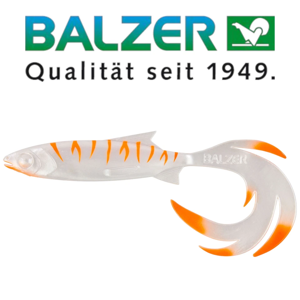 BALZER Blazer Reptile Shad Albino Gummifisch Softbait Barsch Zander Hecht alle Größen