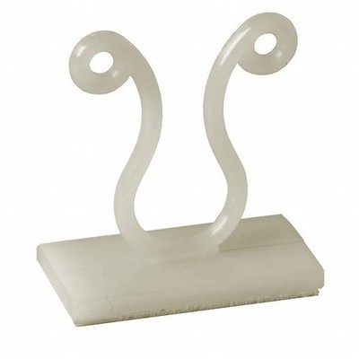 20x KLB-350A-RT Essentra Kurly-Lok On Base Twist Kabelbinder Halterungen naturfarben