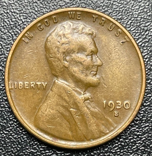 1930-S 1C Lincoln Wheat Cent -Extra Fine Condition-Check My Other Wheat Cents