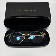 MASAHIRO MARUYAMA MM-0058 Unisex Glasses Titanium Eyewear Used Made In Japan