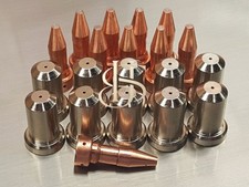20pc 33366XL Electrodes + 33369 50A Nozzles for ESAB PT-23 PT-27 Plasma Cutter