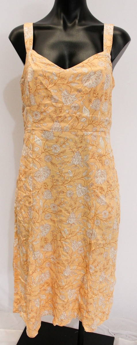 Market Spruce Women's Petite Sleeveless Genevieve Midi Dress CL8 Peach  Large