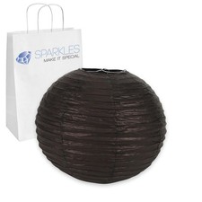 5 pcs 6" inch Chinese Paper Lantern - Black - Wedding Party Event Decoration ln