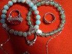 Women’s Fashion Jewelry Mixed Lot 6pc Bracelets Rings Necklace Palm Tree Pendant — photo 2