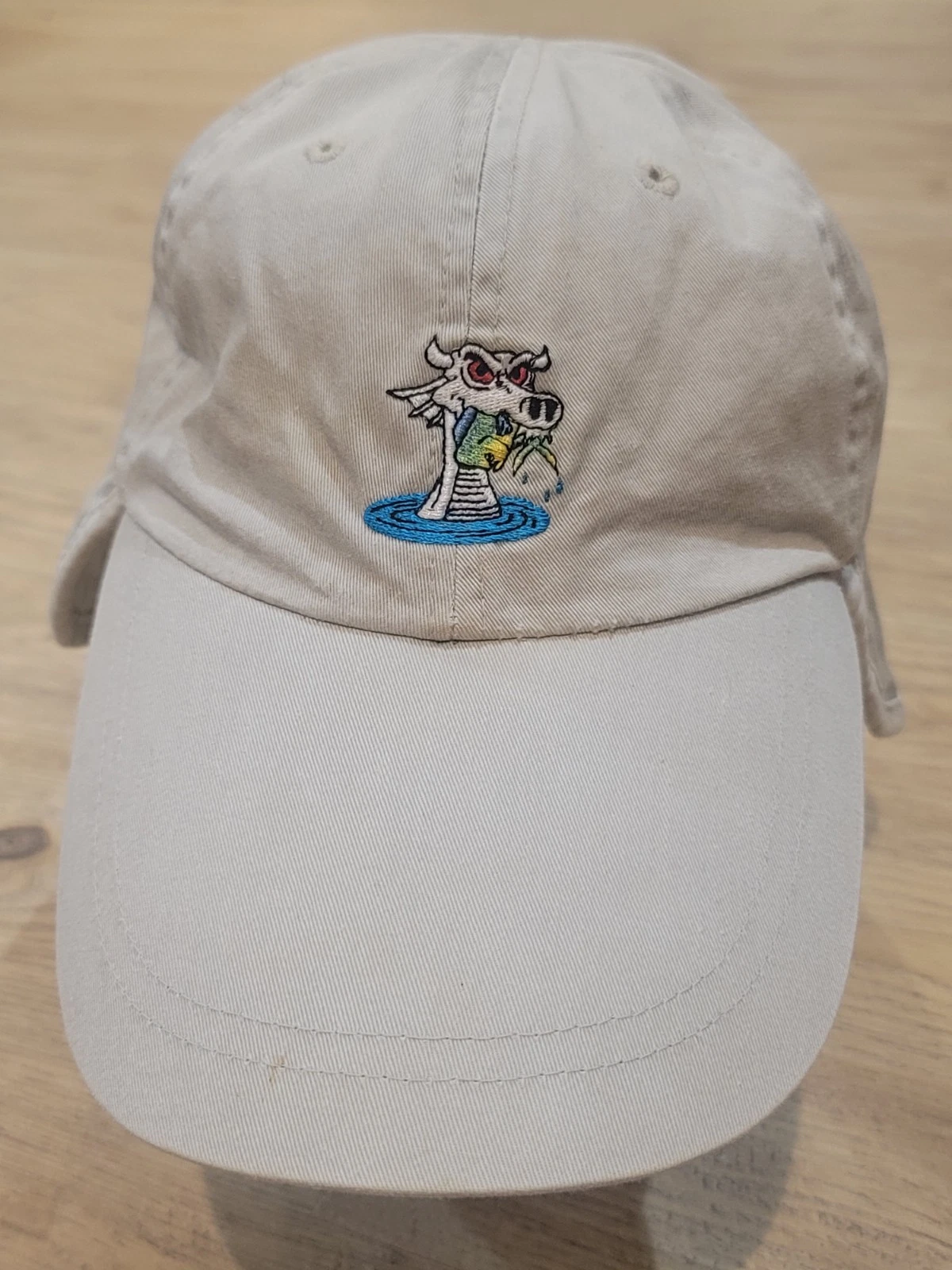 Long Bill Fishing Hat Cap Embroidered Neck Flap