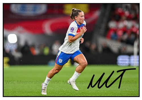 9895. Maya Le Tissier Signed Pictures (A4 Prints) England Man United Brighton