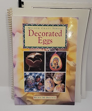 Decorated Egg Craft Book Lot Brown Hohlbauch Martin Spiral 3pc