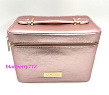New! Lancome Makeup Bag Case Metallic Pink ~ 2025 limited Edition~ with Handle