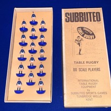  Figurine Subbuteo International Table Rugby Team Scozia/Francia in scatola