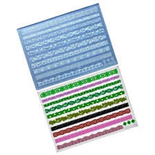 Artistic 3D Nail Art Mold Collection Embossed Nail Patterns for Custom Creations