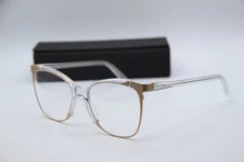 NEW ANDY WOLF MAILLOL COL. D CLEAR GOLD GUNMET AUTHENTIC FRAMES EYEGLASSES 56-18