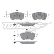 Satz Bremsbeläge Bremsklötze vorne für Mitsubishi ASX VSX Colt 7 VB | 2396759
