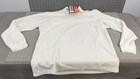 Conte Of Florence Men's Fleece Pullover Mock Neck Top Sz XL White "Snowbird"