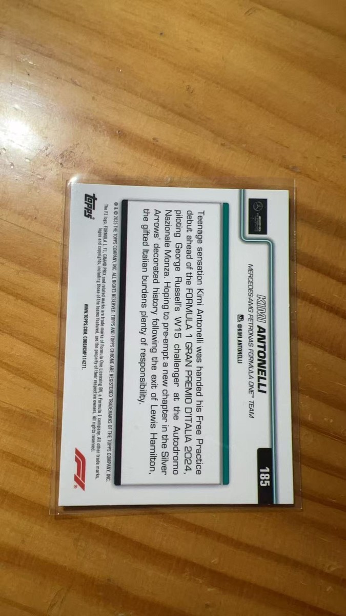 2025 Topps Chrome Formula 1 - F1 Drivers Andrea Kimi Antonelli #8