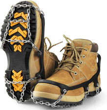 Ice Cleats for Shoes and Boots Traction Cleats Men Women Boot Chains Crampons M