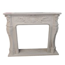 Cornice di Camino in vero Marmo Bianco cm135  7 Scelto francia arredo casa lusso