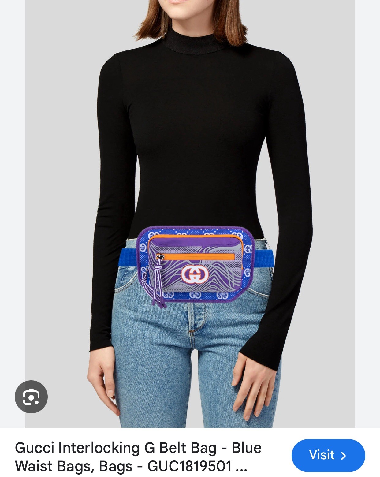 Original Gucci Nylon Belt Bag In Multicolour RRP £950 New with Dustbag image 2
