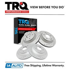 TRQ Front & Rear Brake Rotors Set For 1988-1996 Chevrolet Corvette