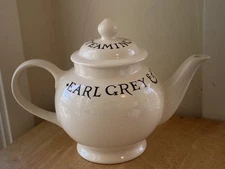 VTG Emma Bridgewater Toast & Marmalade  Earl Grey Darjeeling White Teapot