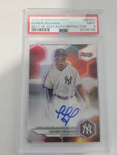 2023 Bowman's Best Keiner Delgado Best of 2023 Autograph PSA 9 #B23KD Yankees
