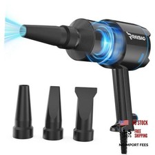 Air Cannon Car Dryer Blower -1300W Filtered Car Blower for Drying, Black