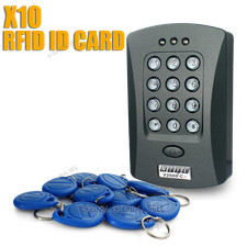Single Door Keypad And RFID ID Card Reader Access Control 10 ID Card Keyfobs