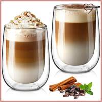 Glastal 350Ml Doppelwandige Latte Macchiato GläSer Set 2 StüCk Borosilikatglas