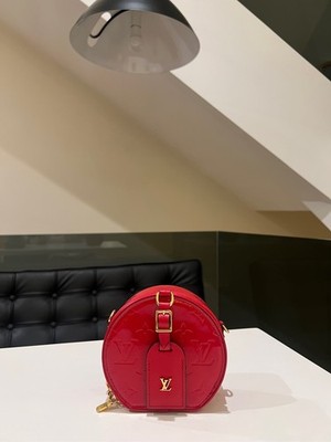 Louis Vuitton Mini Boite Chapeau Bag Monogram Vernis Patent Leather CrossbodyBag