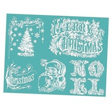 Christmas Tree Silkscreen Stencil - Self-Reusable 8.5x11 Inch - 1PCS I