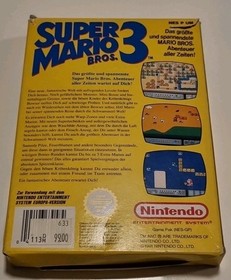 Nintendo Nes Entertainment System Super Mario Bros 3 CIB Deutsch 