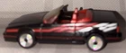 MATCHBOX Vintage Cadillac Allante Cabriolet  1987 IN Black AND RED.