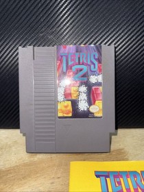Tetris 2 Nintendo Entertainment System 1993 NES Cart & Manual Tested Working