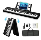 Ktaxon 61Key Folding Piano Semi-Weighted Digital Keyboard,Bluetooth,Portable Bag
