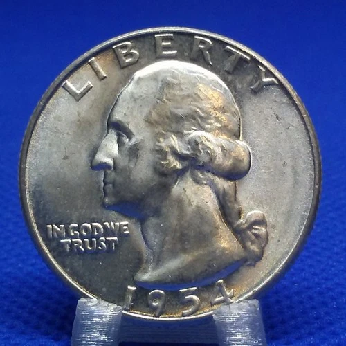 1954 S Washington Quarter BU Uncirculated Mint State 90% Silver 25c US Coin