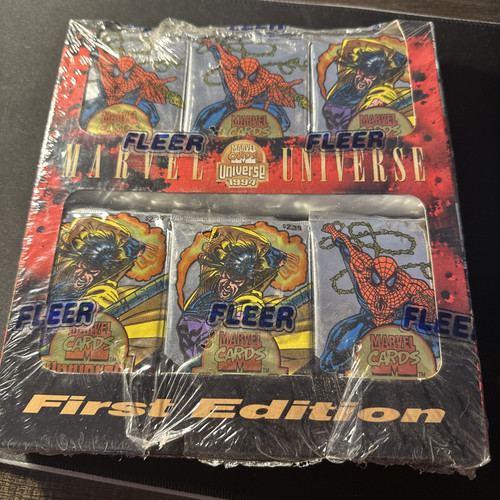 1994 Marvel Universe First Edition Factory Sealed Box 36 Jumbo Pack - Picture 1 of 2