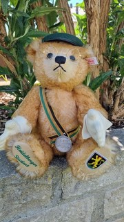 Selten Steiff Teddybär 671265 Heidelberger Student 2002 Musikwerk Top Zustand