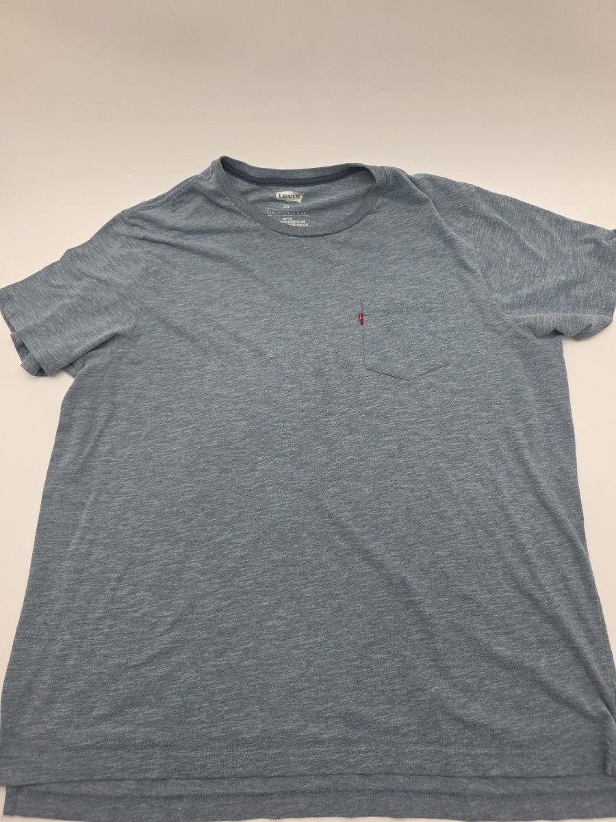 Levis T-Shirt Mens 2XL Gray Solid Men .#41129 | eBay