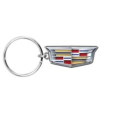 Cadillac Crest Logo Logo Shape 3D Die-Cut Metal Key Chain Key-Charm
