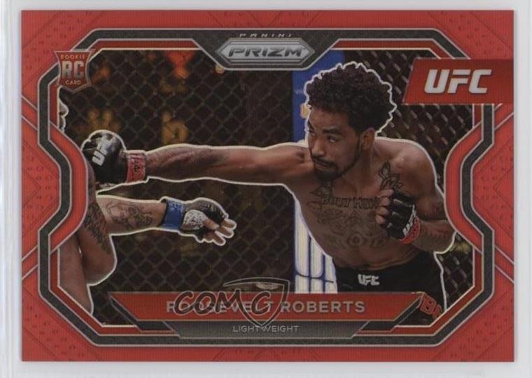 2021 Panini Prizm UFC Red Prizm 124/275 Roosevelt Roberts #117 g7c