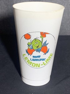 7 Eleven LARRUPIN' Lemon Lime Slurpee Cup 7-11 Circa 1970