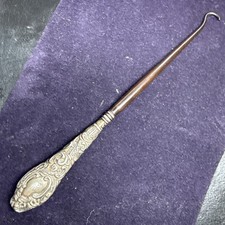 Antique Sterling Silver Handled Button Hook