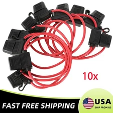 10 Pack 12 Gauge ATC Blade Heavy Duty Fuse Holder Car Audio 12 Volt Automotive