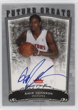 2005-06 Fleer Greats of the Game Future Greats 4/99 Amir Johnson #102 Auto 0v3k
